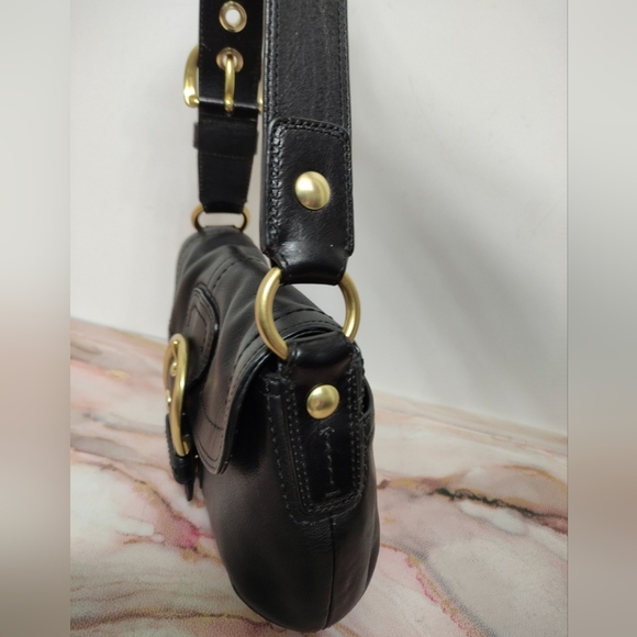 Coach F11840 Soho Leather Shoulder Bag Black Y2K - Picture 3 of 12